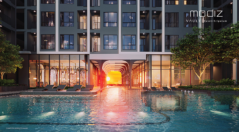 Condominium project in Bangkok, Thailand "Modiz Vault Kaset Sripatum"